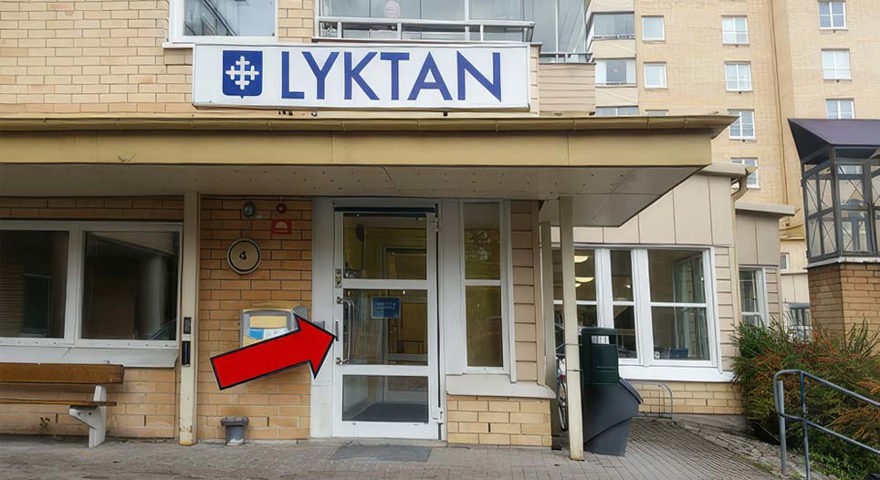 Entré, Lyktgränd 4 i Täby