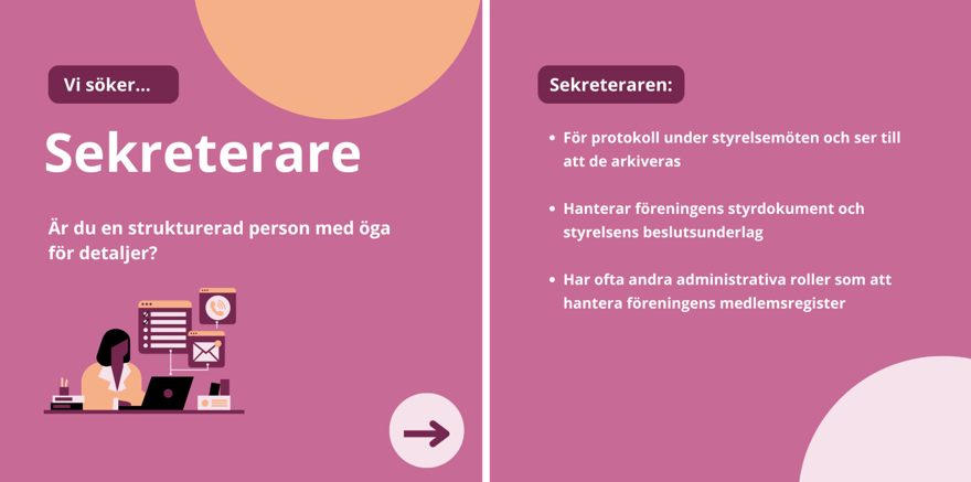 Vi söker sekreterare