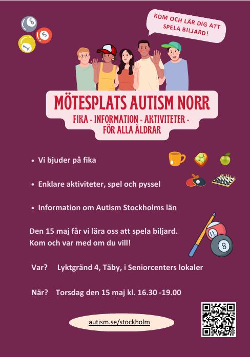 Mötesplats Autism Norr 15 maj 2025