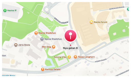 kArta Mötesplats Öst i Nacka Nya gatan 8
