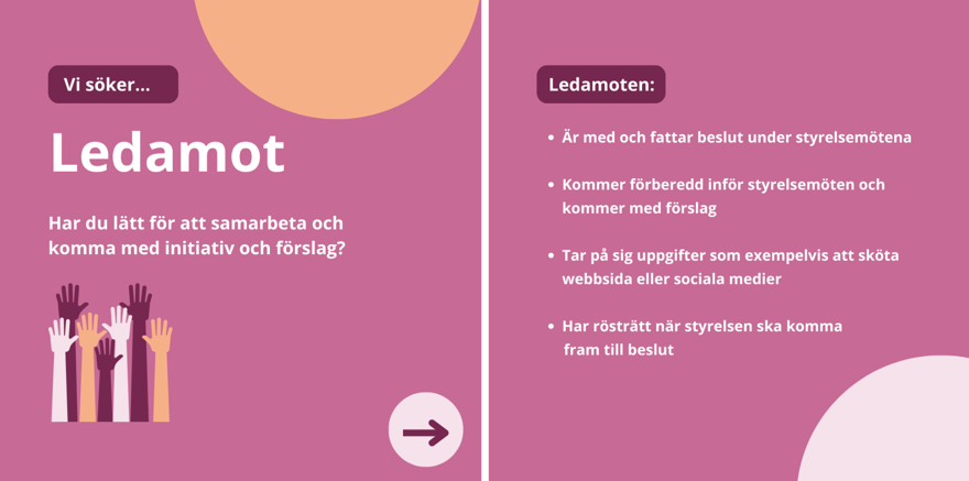 Vi söker ledamot