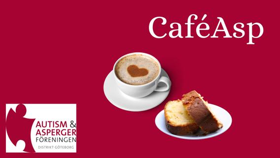 Två kaffemuggar under rubriken Caféasp