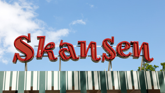 En poster med text om Skansendagen och bilder från Skansendagen 2025